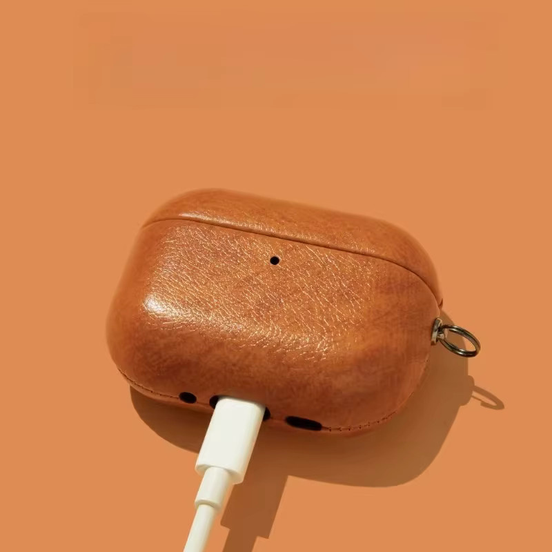 Apple Leder Schutzhülle für AirPods 1 2 3 4 Generation und AirPods Pro 2/3 Anti-Drop Case - Bild 3
