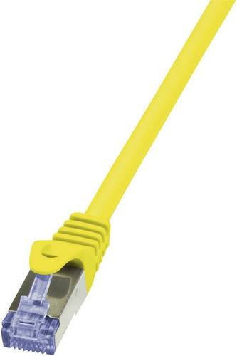 LogiLink CQ3097S RJ45 Netzwerkkabel CAT 6a S/FTP Patchkabel Gelb, Länge: 10,00 m - Bild 1
