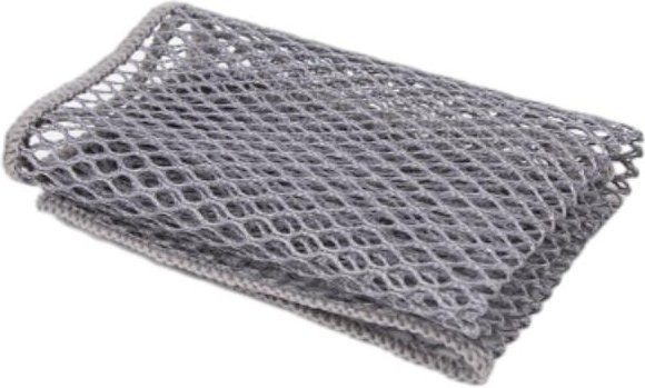 Fancy Homeware Netz Reinigungs Spültuch aus Mikrofasern, wiederverwendbarer Scheuerschwamm für Töpfe und Geschirr, grau, 3 Stück - Bild 1