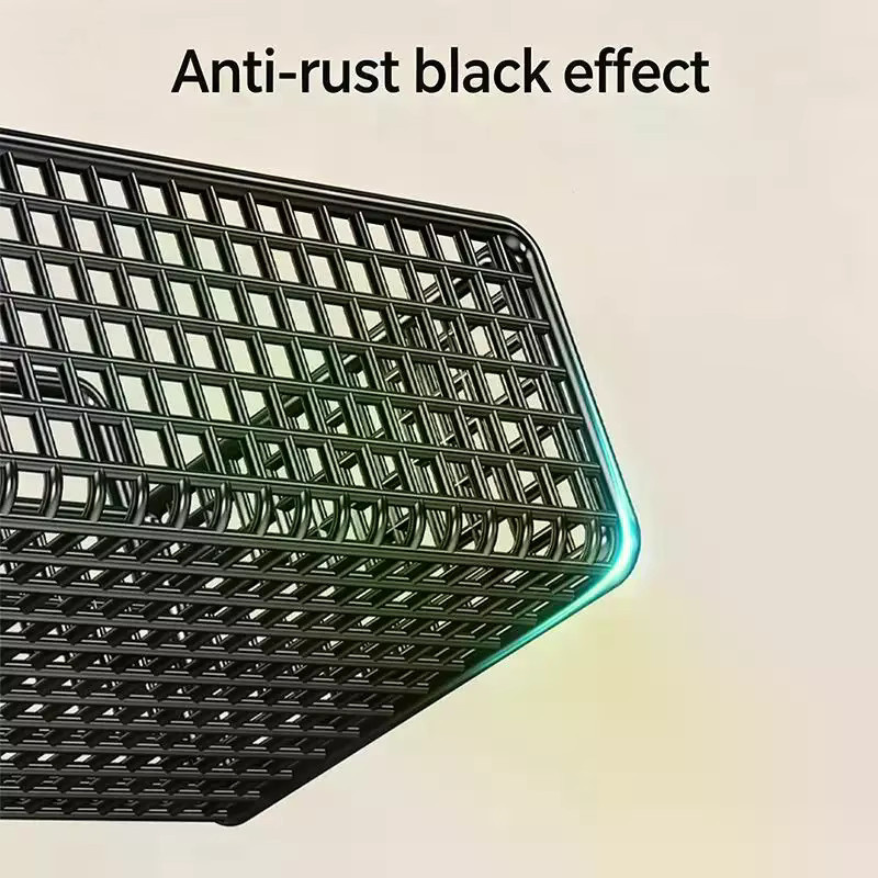 JETTING Hängeregal für das Badezimmer, wandmontiert und selbstklebend, Metall, Schwarz Matt - Bild 4
