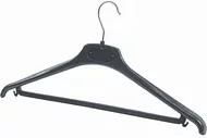 ALBA Kleiderbügel Basic aus Kunststoff in Schwarz - Bild 1