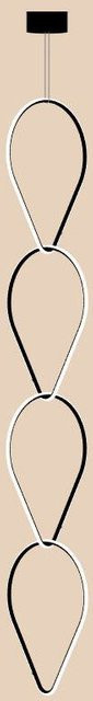 Flos Arrangements LED-Pendelleuchte in Schwarz aus Metall - Bild 1