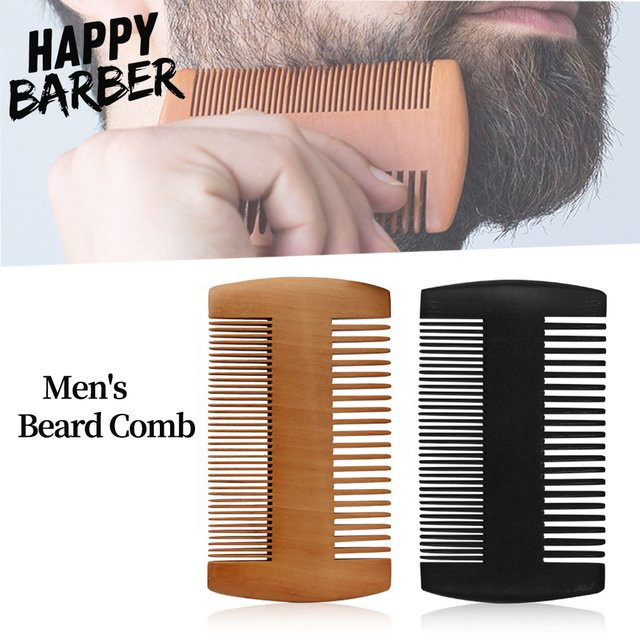 Happy Barber Bartkamm aus Holz, feine Zähne, Herren - Bild 1