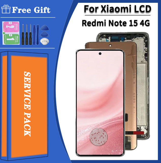 Xiaomi Redmi Note 15 4G AMOLED Display mit Rahmen und Touch Digitizer 6,77 Zoll 2510DRA23E 2510DRA23G - Bild 1