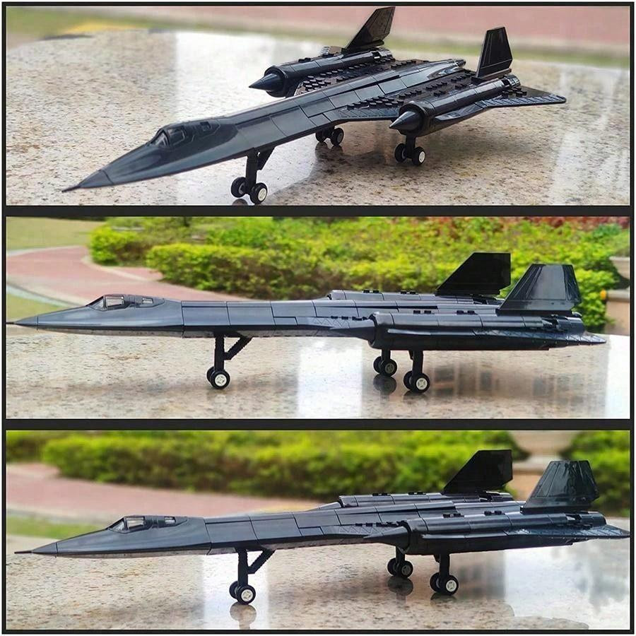 Yiran toy Stadtpolizei SWAT SR-71 Blackbird Flugzeug Bausteine Militär ab 6+ - Bild 4