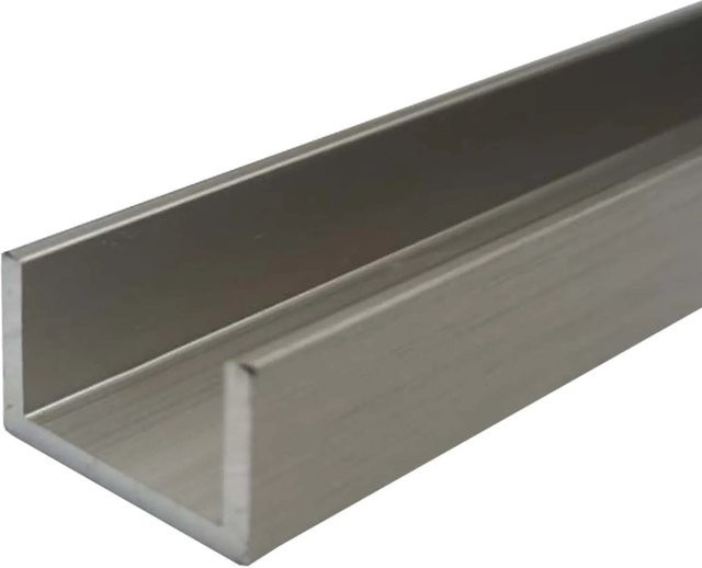 Arcansas U-Profil Aluminium Silber B/H/L: 20 x 10 x 1000 mm - Bild 1