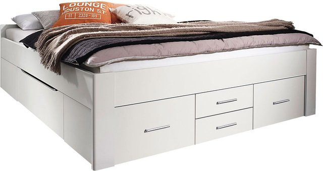 RAUCH ORANGE Scala Futonbett in Alpinweiß mit 6 Schubkästen, Breite: 160 cm, Tiefe: 200 cm - Bild 1