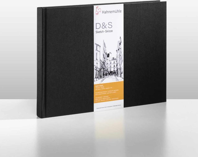 Hahnemühle Skizzenbuch D&S, 80 Blatt, DIN A5 Querformat, 140g/m², naturweiß - Bild 1