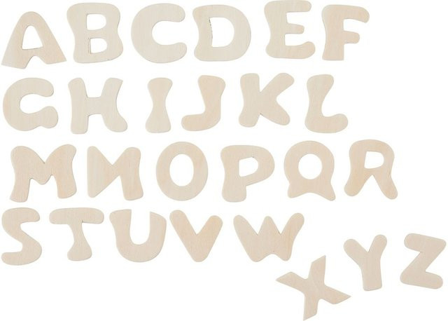 VBS Holz-Buchstabe in Beige für Bastelarbeiten und Dekorationen - Bild 1