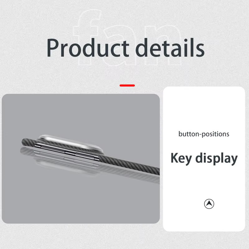 MagSafe Schutzhülle aus echtem Carbon und Aramid-Faser für dein Huawei Mate X7 in Schwarz - Bild 2