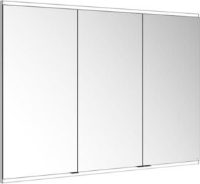 Keuco Spiegelschrank Royal Modular 2.0 mit 3 Drehtüren aus Kristall-Doppelspiegel, Weiß, B/H/T: 140 cm x 90 cm x 12 cm - Bild 1