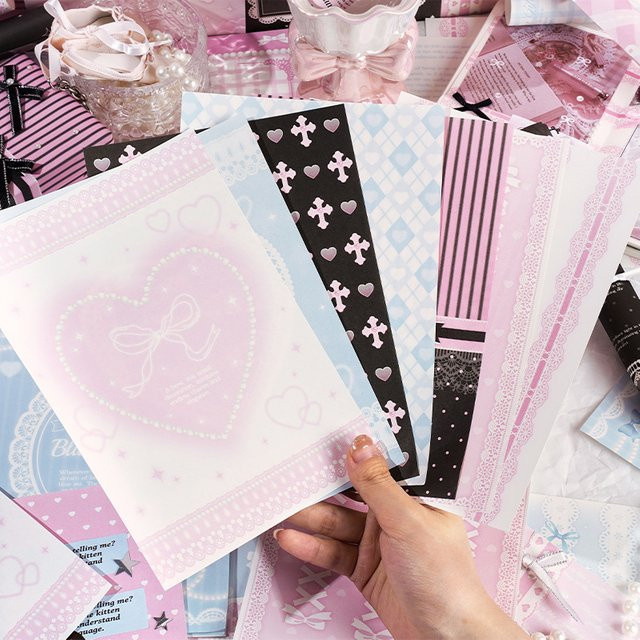 30 Blatt koreanisches Spitzenpapier für Scrapbooking und Tagebuch-Dekoration - Bild 1