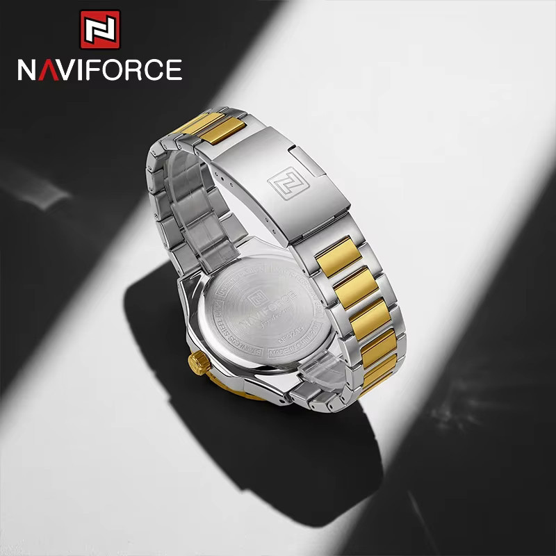 NAVIFORCE Armbanduhr, Quarz, Edelstahl, Blau, Herren - Bild 3