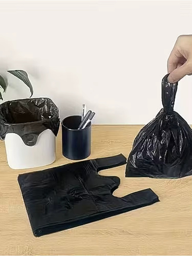 Praktische kleine Kunststoff-Mülltüten in Schwarz für Haustiere, Küche und verschiedene Zwecke - Bild 7