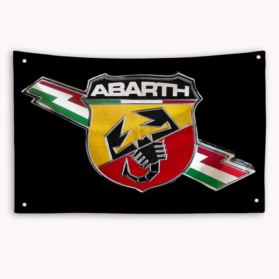 Dekorative Wandflagge von A-Abarth in Weiß und Multicolour mit abstraktem Tier-Motiv aus Textil, B/H: 50 x 70 cm - Bild 5