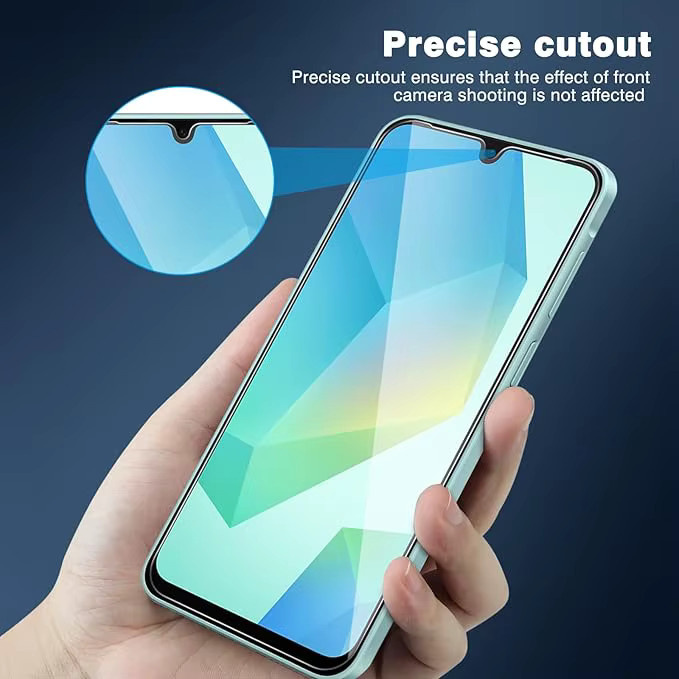 3er-Pack Displayschutzfolie aus gehärtetem Glas für Samsung Galaxy F07 F16 F17 F36 F56 M07 M17 M16 M36 M56 4G A06 A07 A16 A17 A26 A36 in Transparent - Bild 5