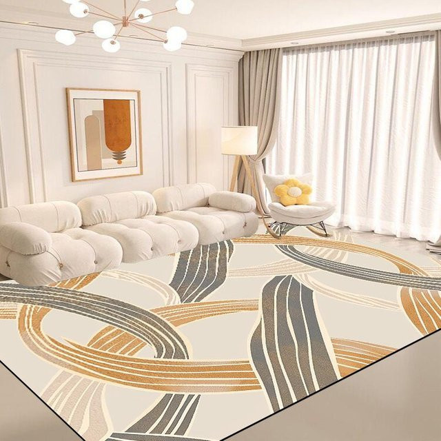Karpetti Weicher Teppich in Nordischem Design, Waschbar und Rutschfest, B/T: 160 x 100 cm, Mehrfarbig - Bild 1