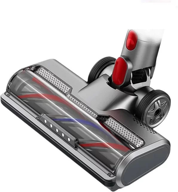 Dyson Rollenbürstenkopf mit fünf LED-Leuchten in Grau, passend für V7 V8 V10 V11 V15 Staubsauger, für Teppiche und Hartholzböden, B/T/H: 25,5 x 12,0 cm - Bild 1