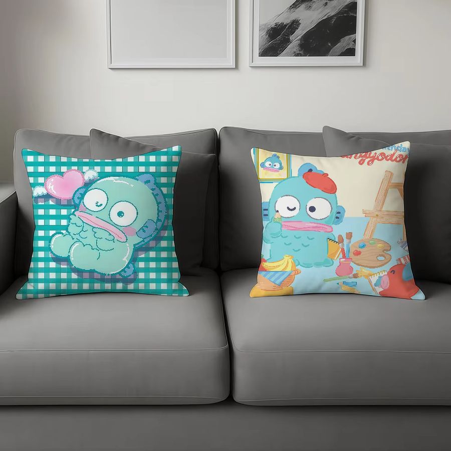 Sanrio Hangyodon Kissenbezug im Kawaii Design für Sofa und Wohnzimmer - Bild 3