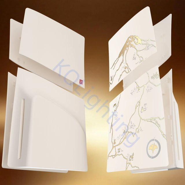 kolorkoli Ersatzschale Frontplatten-Abdeckung aus hartem Kunststoff für PlayStation 5 Pro Modell Disc Edition in Weiß - Bild 1