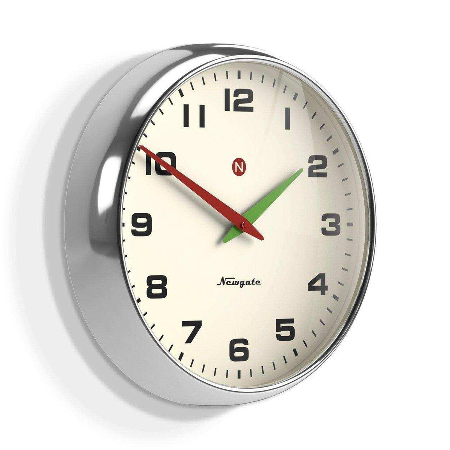 Newgate Superstore Wanduhr im Retro-Stil, Chrom, Durchmesser: 40 cm - Bild 1
