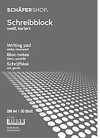 Schäfer Shop Pure Briefblock DIN A4 in Weiß, 10 Stück - Bild 1