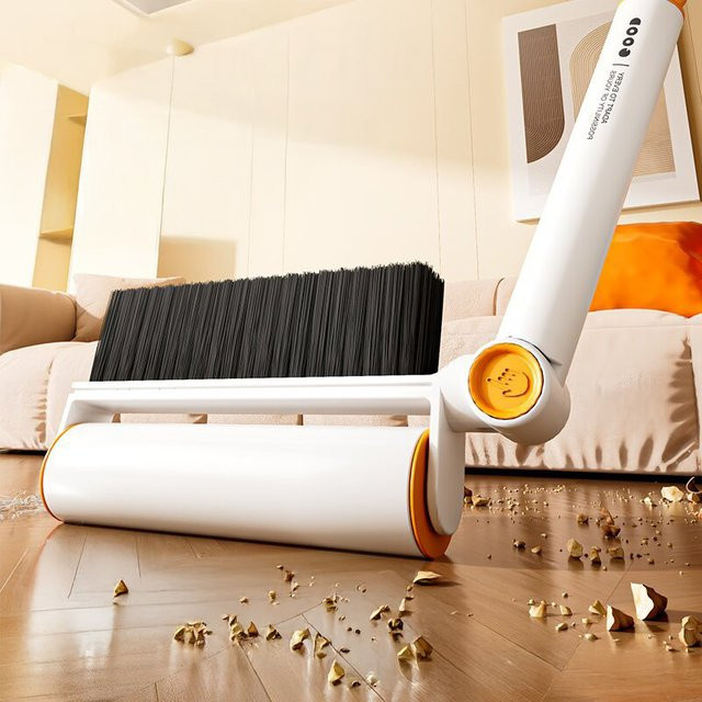 Meltset Fusselrolle in Weiß zur Entfernung von Haaren und Staub für Kleidung, Sofa und Haushalt mit austauschbaren Rollen - Bild 1