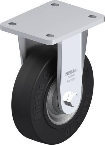 Blickle Bockrolle BO-SE 160K aus verzinktem Stahl mit 160 mm Rad-Durchmesser und 450 kg Tragfähigkeit - Bild 1