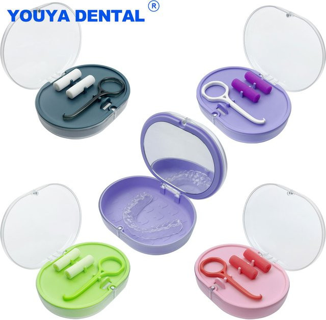 YOUYA DENTAL Prothesen-Halterungskoffer, Aligner-Box mit 2-lagigem Tablett - Bild 1