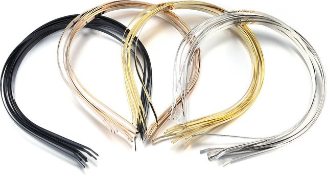 Haarband Metall, Gold Silber Schwarz, Unisex - Bild 1