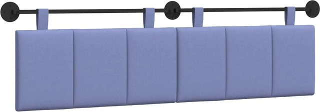 vidaXL Wandmontiertes Polsterpaneel in Jeans Blau, B/H/T: 190 x 55 x 5 cm - Bild 1