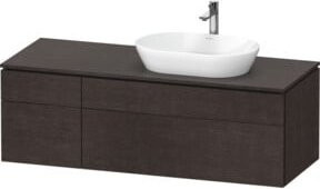 Duravit L-Cube Waschtischunterschrank Grau, Wandmontage, B/H/T: 142 x 48,2 x 55 cm - Bild 1