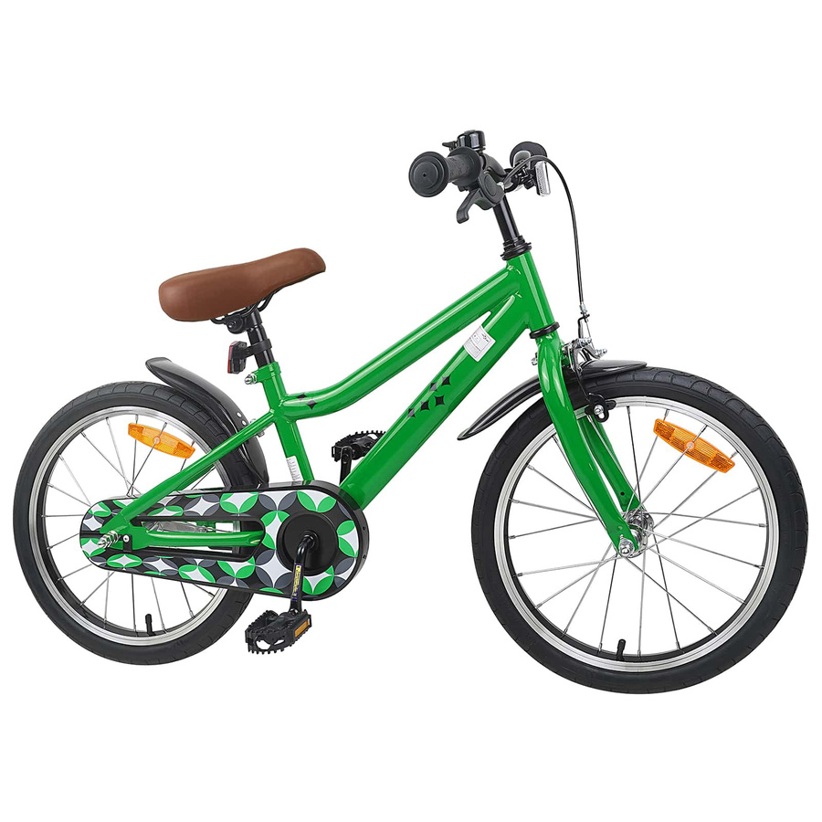 VD Home Furnishing Kinderfahrrad 18 Zoll Grün für Alter 5-7 - Bild 1