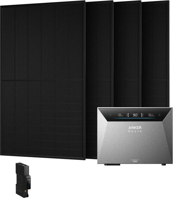 Anker SOLIX Balkonkraftwerk mit 1.920 Wp, Solarbank E5000 Pro, Smart Meter Gen 2 und 4 BC Modulen - Bild 1