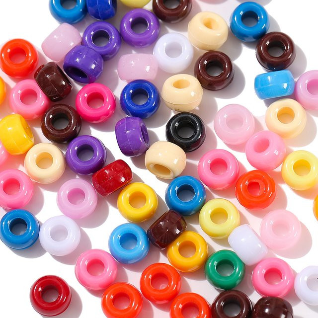 YouYoungDifferent Spacer Perlen, 9mm, Acryl, mehrfarbig, Kinder - Bild 1
