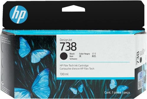 HP 738 Tintenpatrone Schwarz für DesignJet T950, 130 ml - Bild 1