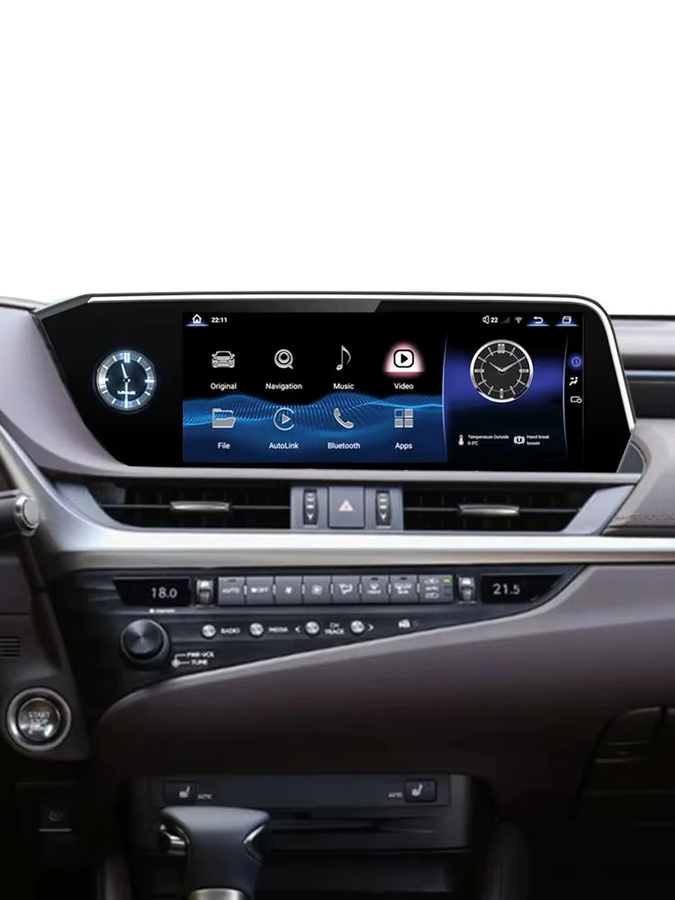 JUN TIAN Android 14 Multimedia Radio mit Qualcomm Prozessor für Lexus ES200 ES350 ES400 (2018-2021) inklusive CarPlay, GPS Navigation und Netflix in Schwarz - Bild 1