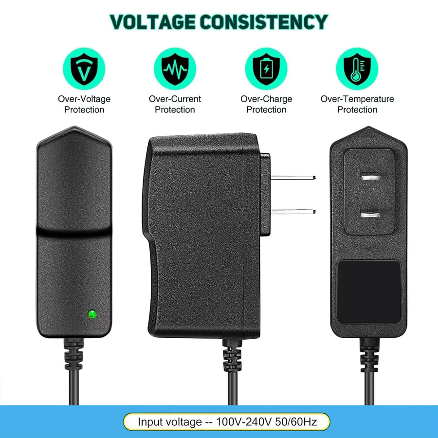 AEVYVKV Netzteil Adapter AC 220V/110V zu DC 6V 8V 9V 10V 13V 15V in Schwarz mit Barrel Plug für LED-Streifen und Router - Bild 3