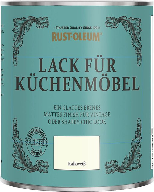 Rust-Oleum Kreidefarbe Küchenmöbellack Kalkweiß Matt 0,75 l - Bild 1