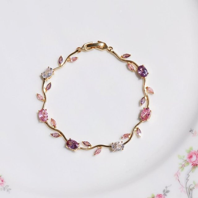 Fashion Maker 2 Armband, Messing, Gold, Zirkonia, Kristall, Damen - Bild 1