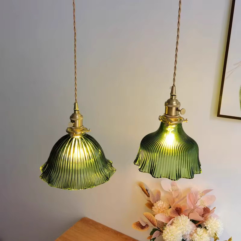 Ramalho Vintage Pendelleuchte aus Glas im antiken Nordic-Design für die Küche oder Deckenmontage - Bild 1