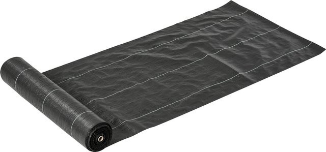 Outsunny Mulchfolie Unkrautschutzfolie Schwarz Grün B: 1 m, L: 92 m, 130 g/m² - Bild 1