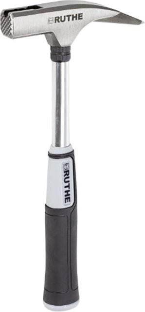 RUTHE Profi Latthammer mit Stahlrohr und Magnet in Silber - Bild 1