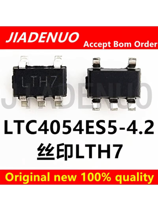 JIADENUO LTC4054 LTH7 SOT23-5 SMD Lithium-Batterie-Ladechip in Schwarz - Bild 2