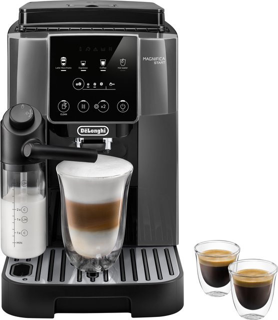 DeLonghi Kaffeevollautomat Magnifica Start Milk ECAM 223.61.GB in Schwarz-Grau mit integriertem Milchsystem und Touch-Display - Bild 1