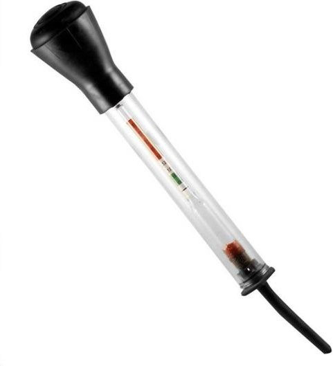 CAR SHOW Auto-Fahrzeug-Batterietester und Säure-Hydrometer als Dichteanalysator in Weiß - Bild 1