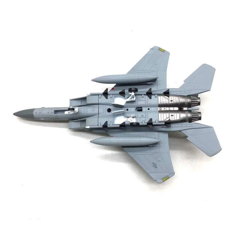 Modellflugzeug F-15C American Eagle Supersonic Fighter aus Metall, Grau, Maßstab 1:100 - Bild 3