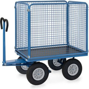 Fetra Handpritschenwagen 6444P aus Stahl, pulverbeschichtet, Farbe: Blau (RAL 5007) - Bild 1