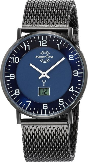 Master Time Herrenuhr, Quarz, Edelstahl, Blau, 42 mm, 5 ATM - Bild 1