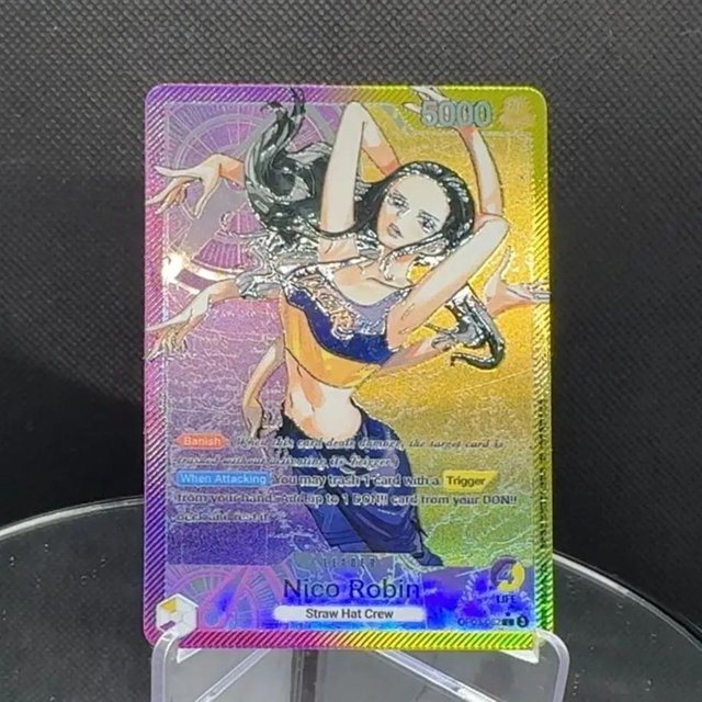 Bandai One Piece Nico Robin Führer-Karte, Lila und Gelb, Englisch - Bild 1